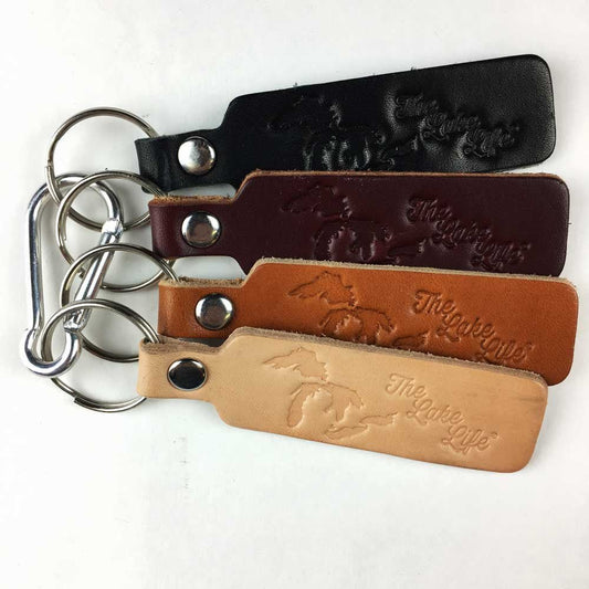 Keychain - The Lake Life leather