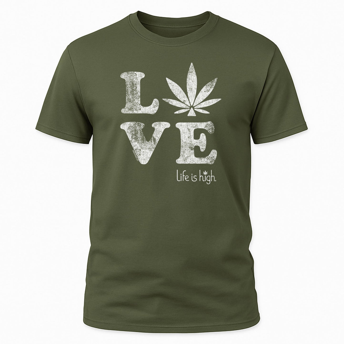 LOVE (Distressed Leaf O)