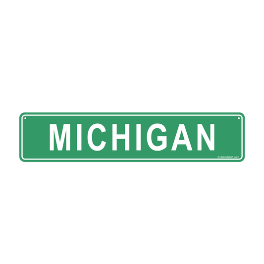 Metal Sign - Michigan Street Sign