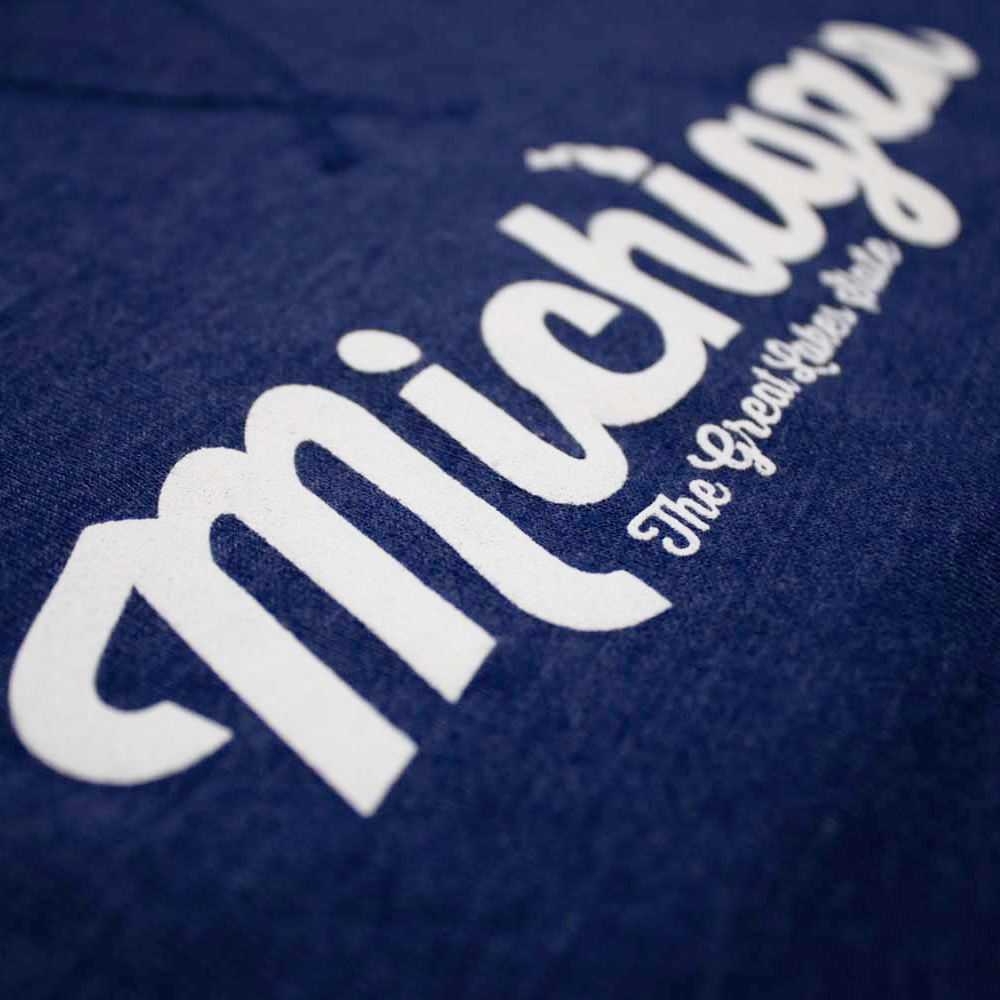 Michigan Script French Terry Crew Sweatshirt