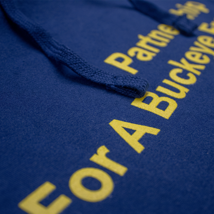 Partnership For A Buckeye Free America Hoodie Sweatshirt -Navy