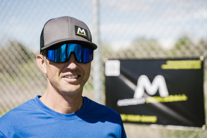 Pro-Guard Glasses Set with Blue Mirrored Lens