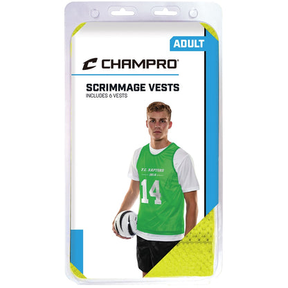 SCRIMMAGE MICRO MESH SOCCER PINNIE 6 PACK