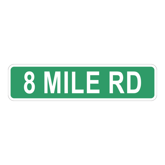 Sticker - 8 Mile Street Sign