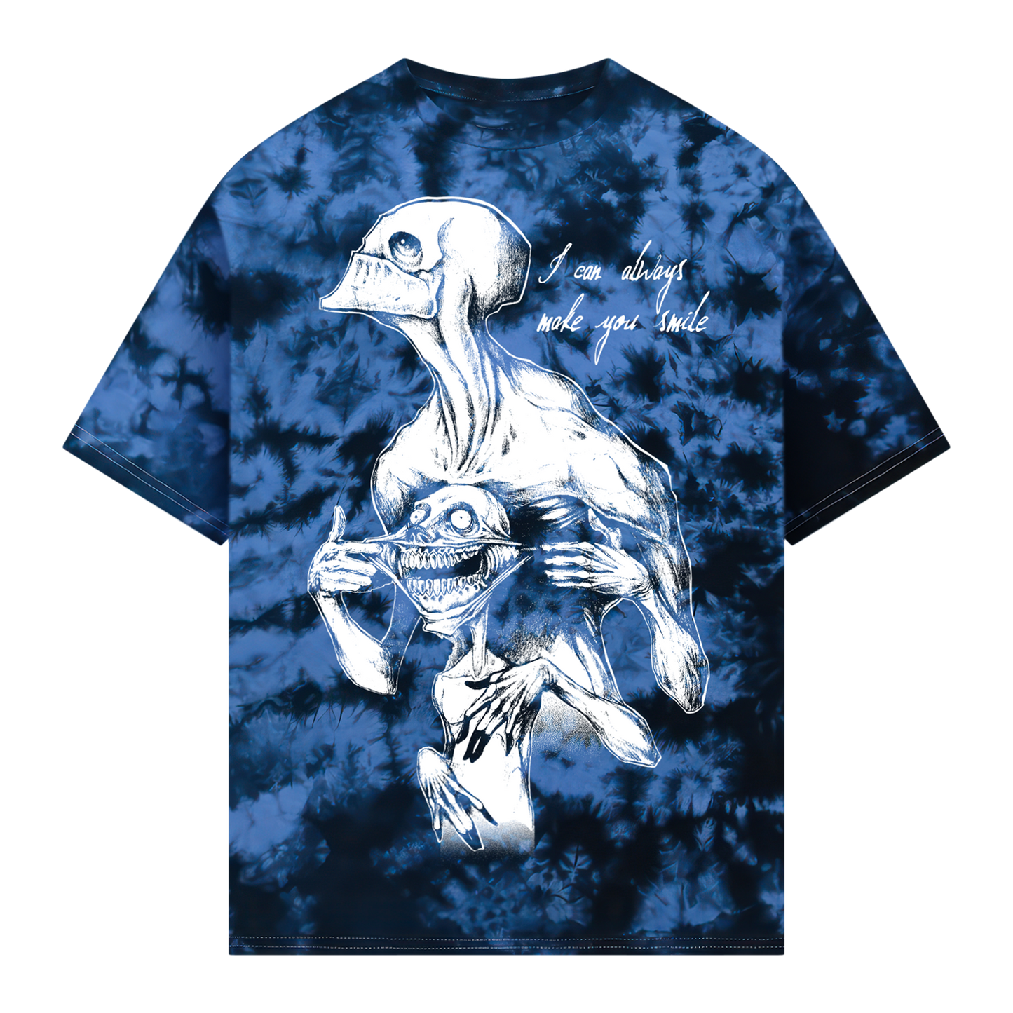 Always Smile T-Shirt Blue Crystal