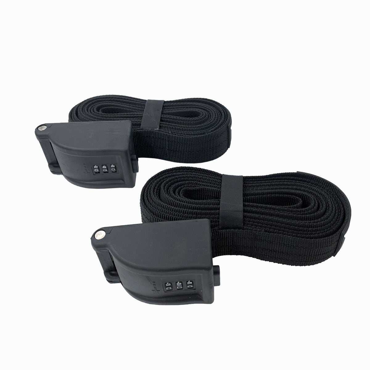 Combination Locking Tie Down Straps w/ Interwoven Braided Steel Cables-Paddleboard-Surf-Kayak