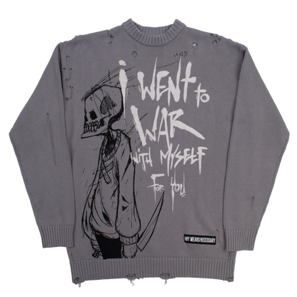 War with Myself Knit Sweater