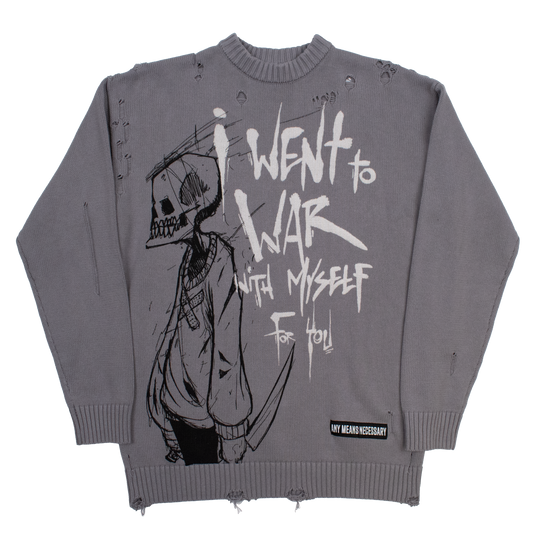 War with Myself Knit Sweater