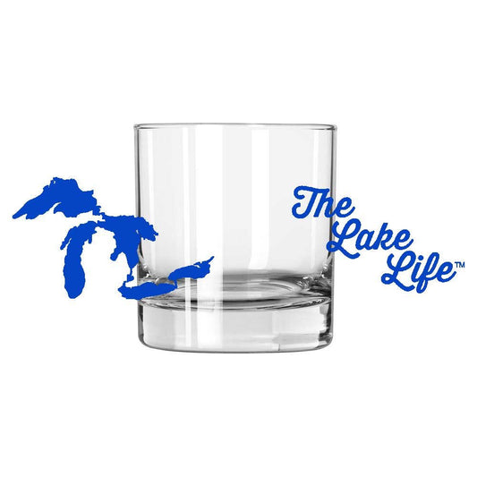 Whiskey Rocks Glass - Michigan The Lake Life
