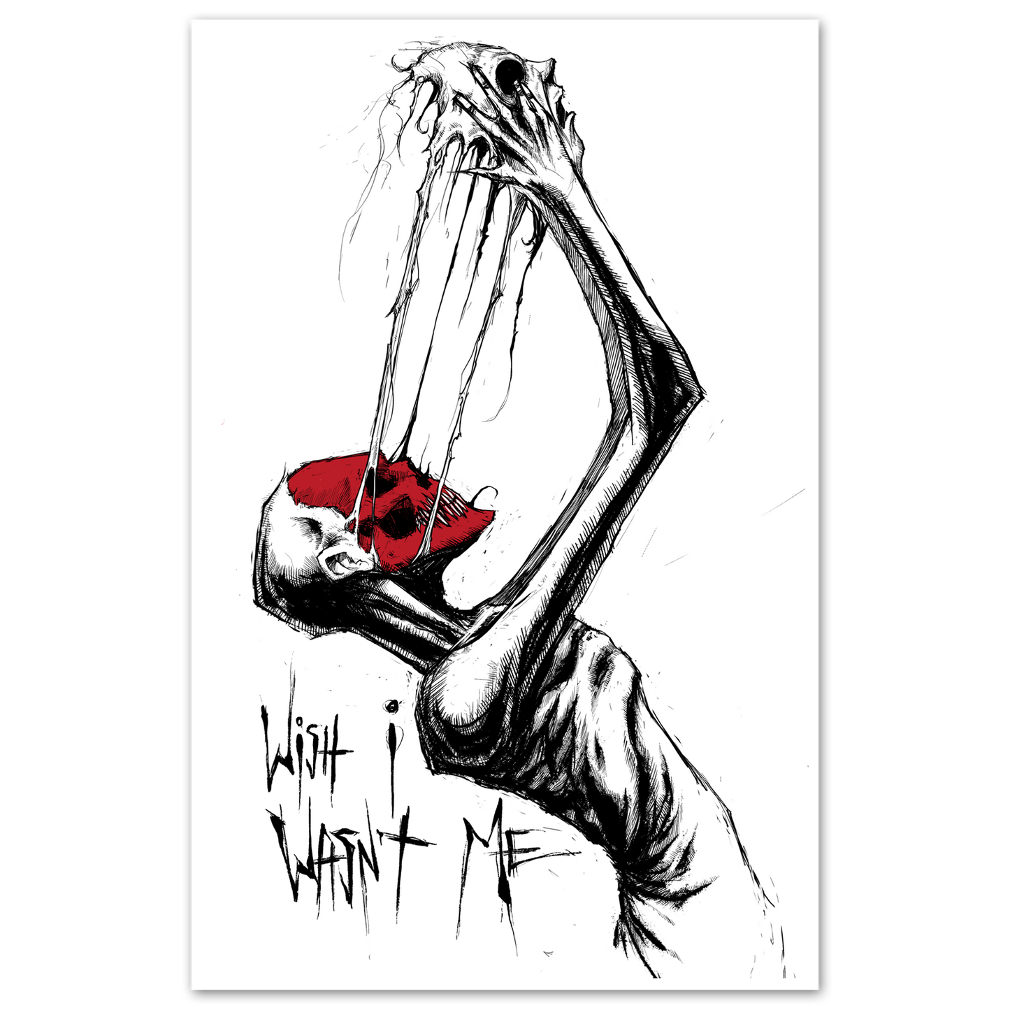 Wish I Wasn't Me Print