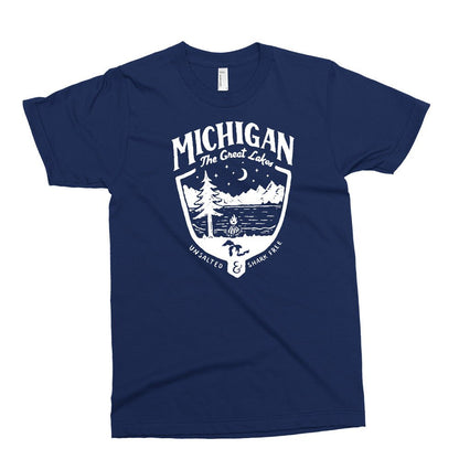 Youth - Michigan Shield T-shirt - Navy Triblend