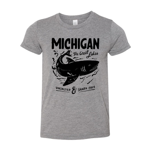 Youth - Michigan Unsalted & Shark Free - Grey Triblend