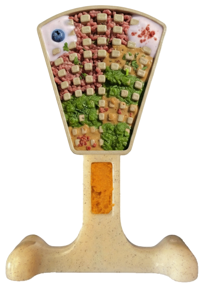 Waffle Tower Nylon Chew & Enrichment Toy | 2-in-1 for Aggressive Chewers | SodaPup