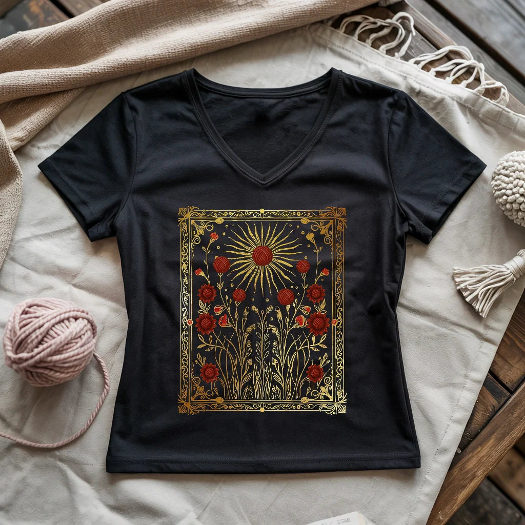 Energy Of Yarn Lady V-neck