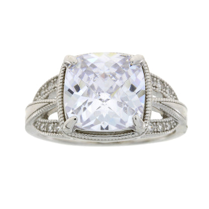 Cubic Zirconium Ring Sterling Silver