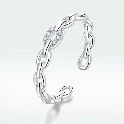 925 Sterling Silver 0.3cm Width CZ Pavé Setting Rings