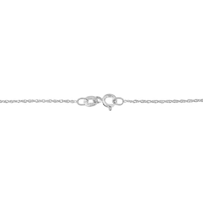 .925 Sterling Silver 1 1/4 Cttw Round and Baguette-Cut Diamond Composite Heart 18" Pendant Necklace (I-J Color, I1-I2 Clarity)