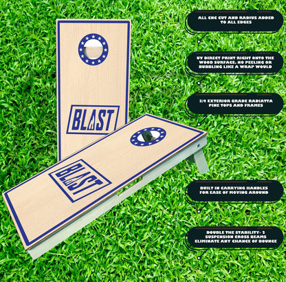Customize your lake name in Michigan Cornhole Boards