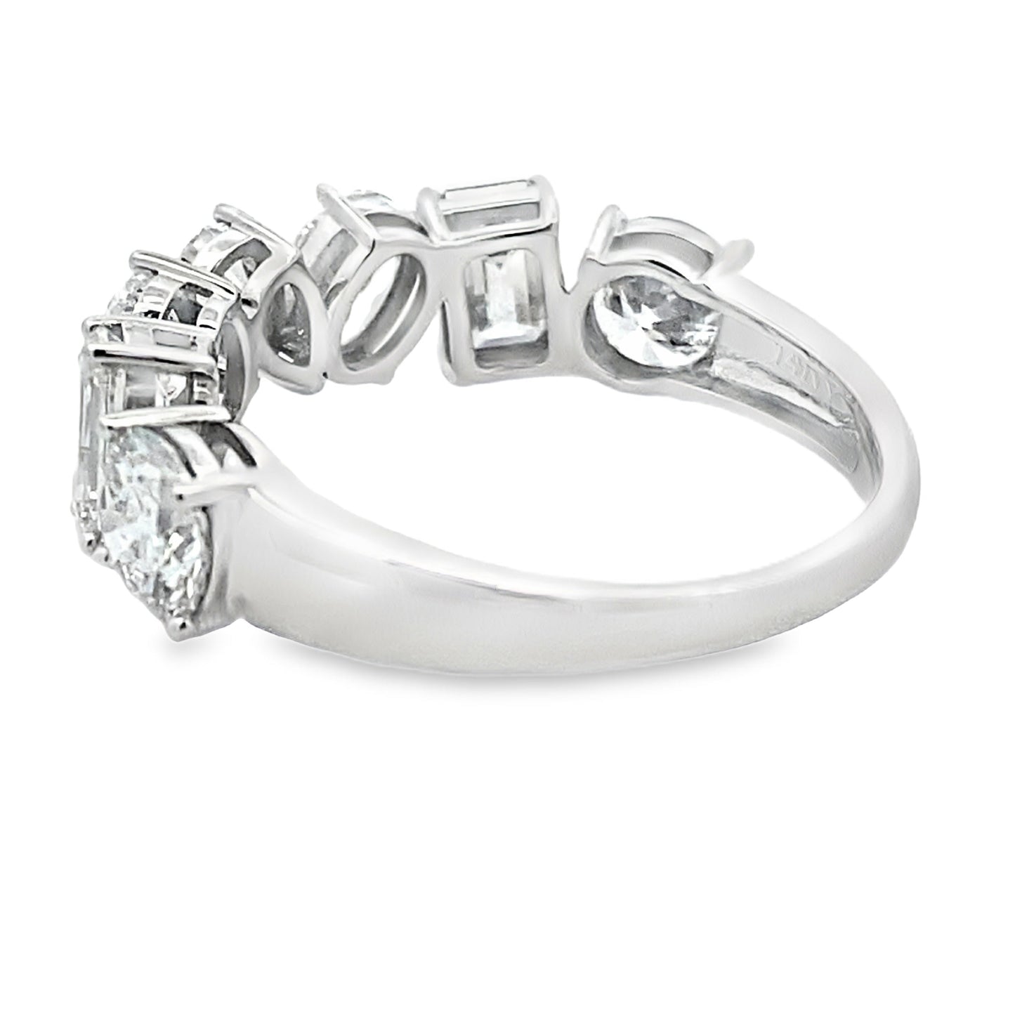Lab Grown Diamond Wedding Band Ring 14KT White Gold