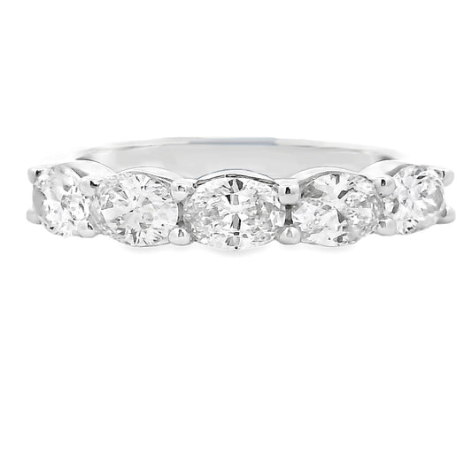 Lab Grown Diamond Wedding Band Ring 14KT White Gold