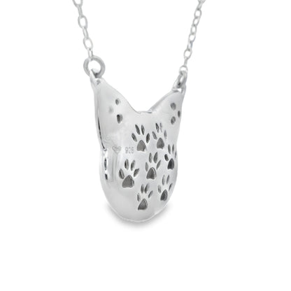 Natural .05ct Diamond Animal Pendant Sterling Silver