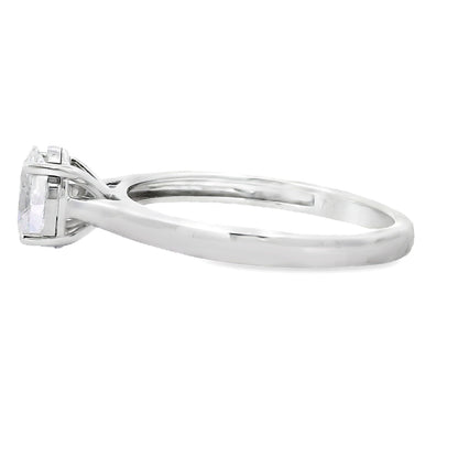 Genuine .50ct Lab Grown Diamond  10KT White Gold