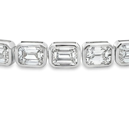 Lab Grown Diamond Tennis Bracelet 14KT White Gold