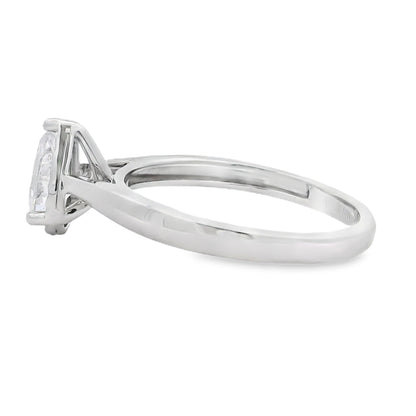 Genuine .50ct Lab Grown Diamond  10KT White Gold