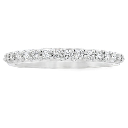 .25ct Diamond Wedding Band Ring 14KT White Gold