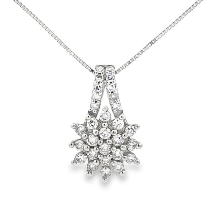 Lab Grown Diamond Fashion Pendants 10KT White Gold