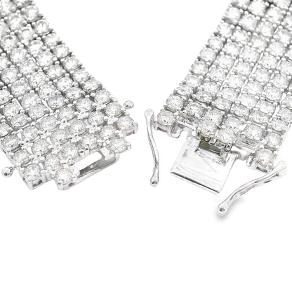 20.00ct Diamond Tennis Bracelet 14KT White Gold