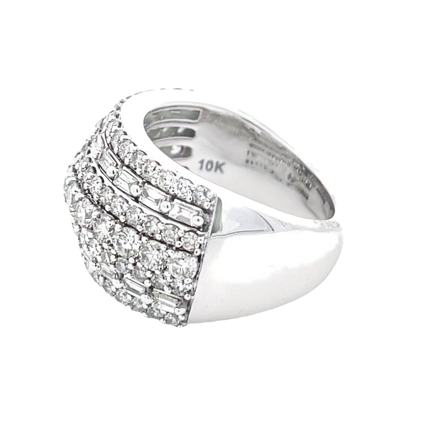 3.00ct Diamond Wedding Band Ring 10KT White Gold