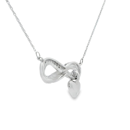 .04ct Diamond Cross Religious Pendant Sterling Silver