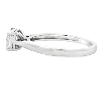 Natural .50ct Lab Grown Diamond  10KT White Gold