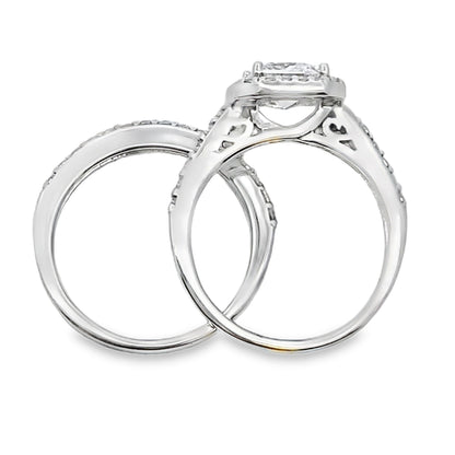 Cubic Zirconia CZ SS Bridal Sterling Silver