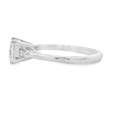 Genuine 1.12ct Lab Grown Diamond  10KT White Gold
