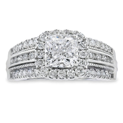 1.53ct Lab Grown Diamond Eng Only 10KT White Gold