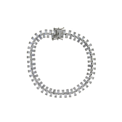 Cubic Zirconium Tennis Bracelet Sterling Silver