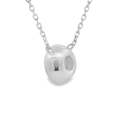 Natural .25ct Lab Grown Diamond Pendant Sterling Silver