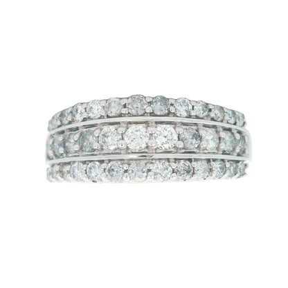 1.00ct Diamond Wedding Band Ring 10KT White Gold