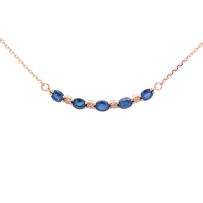 .73ct Sapphire Diamond Fashion Pendants 10KT Rose Gold