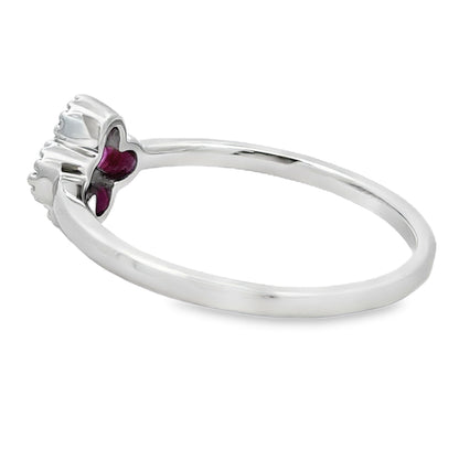 .20ct Ruby Diamond Ring 10KT White Gold