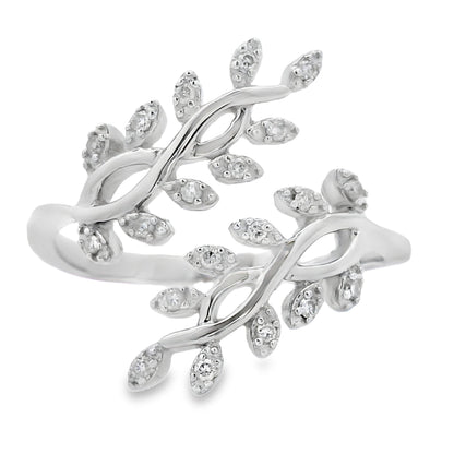 .10ct Diamond Ring Sterling Silver