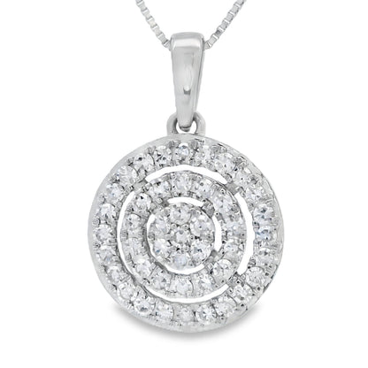 Lab Grown Diamond Fashion Pendants 14KT White Gold