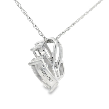 Lab Grown Diamond Fashion Pendants 14KT White Gold