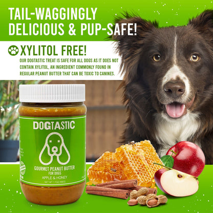 Dogtastic Gourmet Peanut Butter for Dogs - Pumpkin & Flax Seed Flavor - 50% off